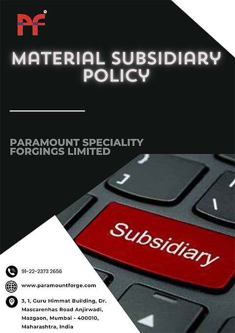 Material Subsidiary Policy